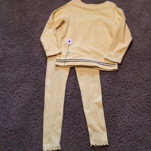 Vintage Gymboree Daisy top & free leggings Sz 7